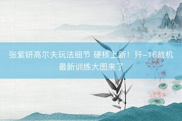 张紫妍高尔夫玩法细节 硬核上新！歼-16战机最新训练大图来了