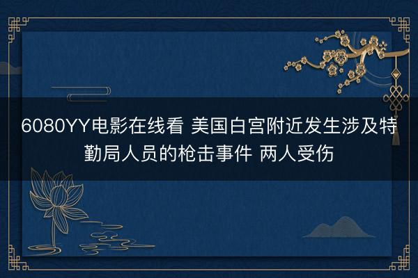 6080YY电影在线看 美国白宫附近发生涉及特勤局人员的枪击事件 两人受伤