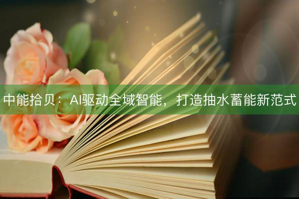 中能拾贝：AI驱动全域智能，打造抽水蓄能新范式