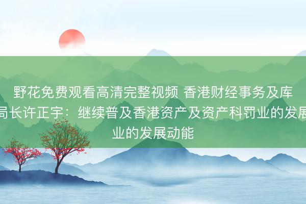 野花免费观看高清完整视频 香港财经事务及库务局局长许正宇：继续普及香港资产及资产科罚业的发展动能