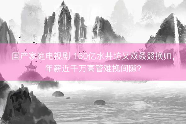 国产家庭电视剧 160亿水井坊又双叒叕换帅，年薪近千万高管难挽间隙？