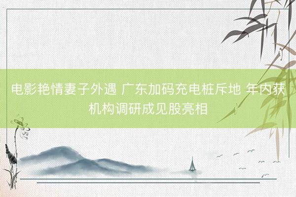 电影艳情妻子外遇 广东加码充电桩斥地 年内获机构调研成见股亮相