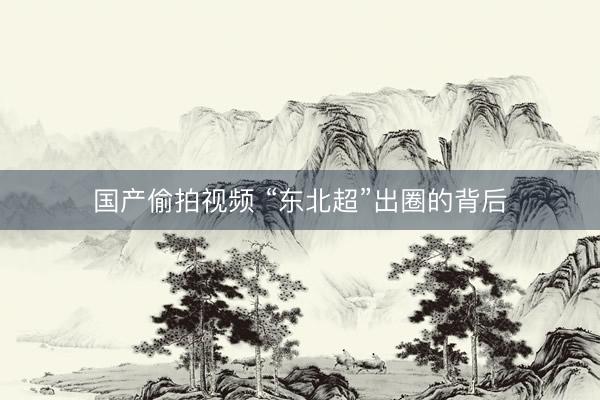 国产偷拍视频 “东北超”出圈的背后