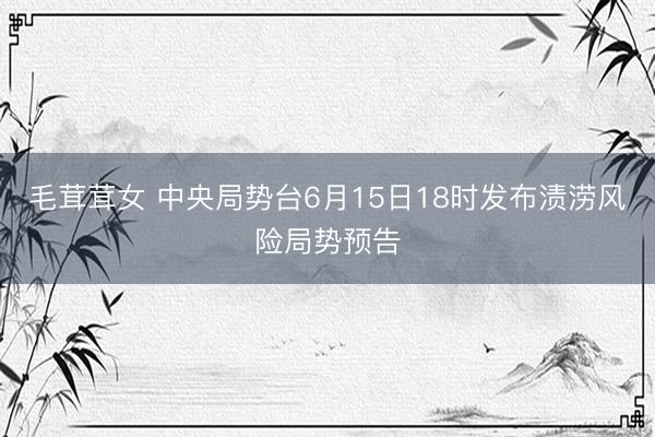 毛茸茸女 中央局势台6月15日18时发布渍涝风险局势预告